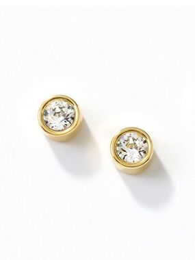 NWT Touchstone Crystal “Golden Ice Earrings”